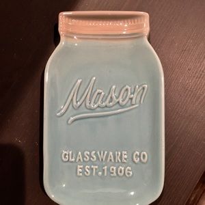 Ceramic Spoon Rest - Mason Jar Theme
